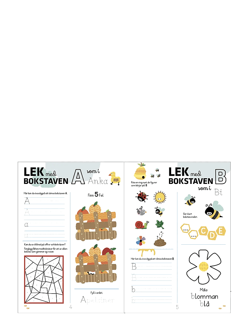 Barbo Toys - Wacky Wonders Pysselbok - Bondgårdens Djur - Lär dig bokstäver ABC (SE) - educatieve boeken - multiple color - 2