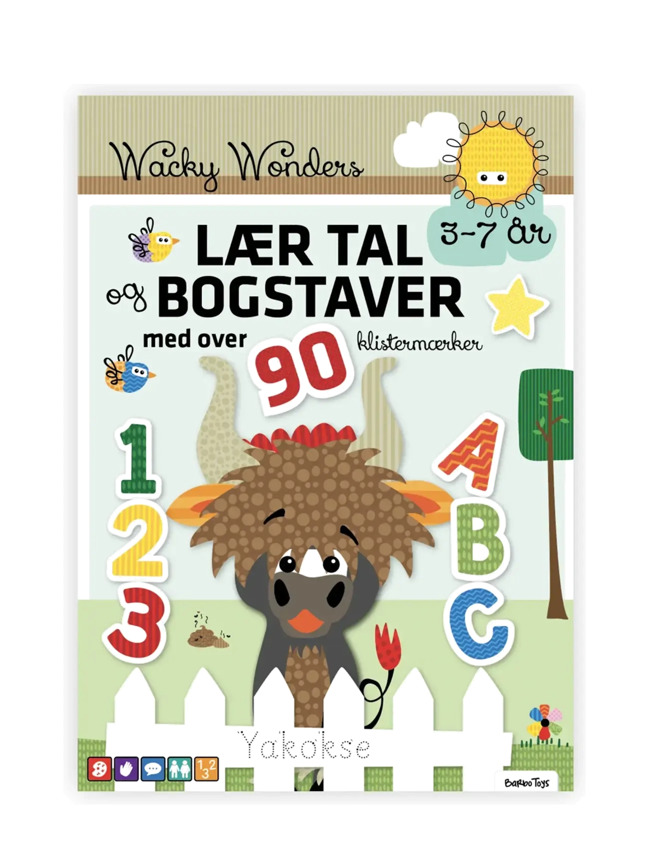 Barbo Toys Aktivitetsbog - Lærerige Sjove Aktiviteter med Wacky Wonders Bondegårdsdyr (DK) - Pädagogische Bücher - MULTIPLE COLOR / multi