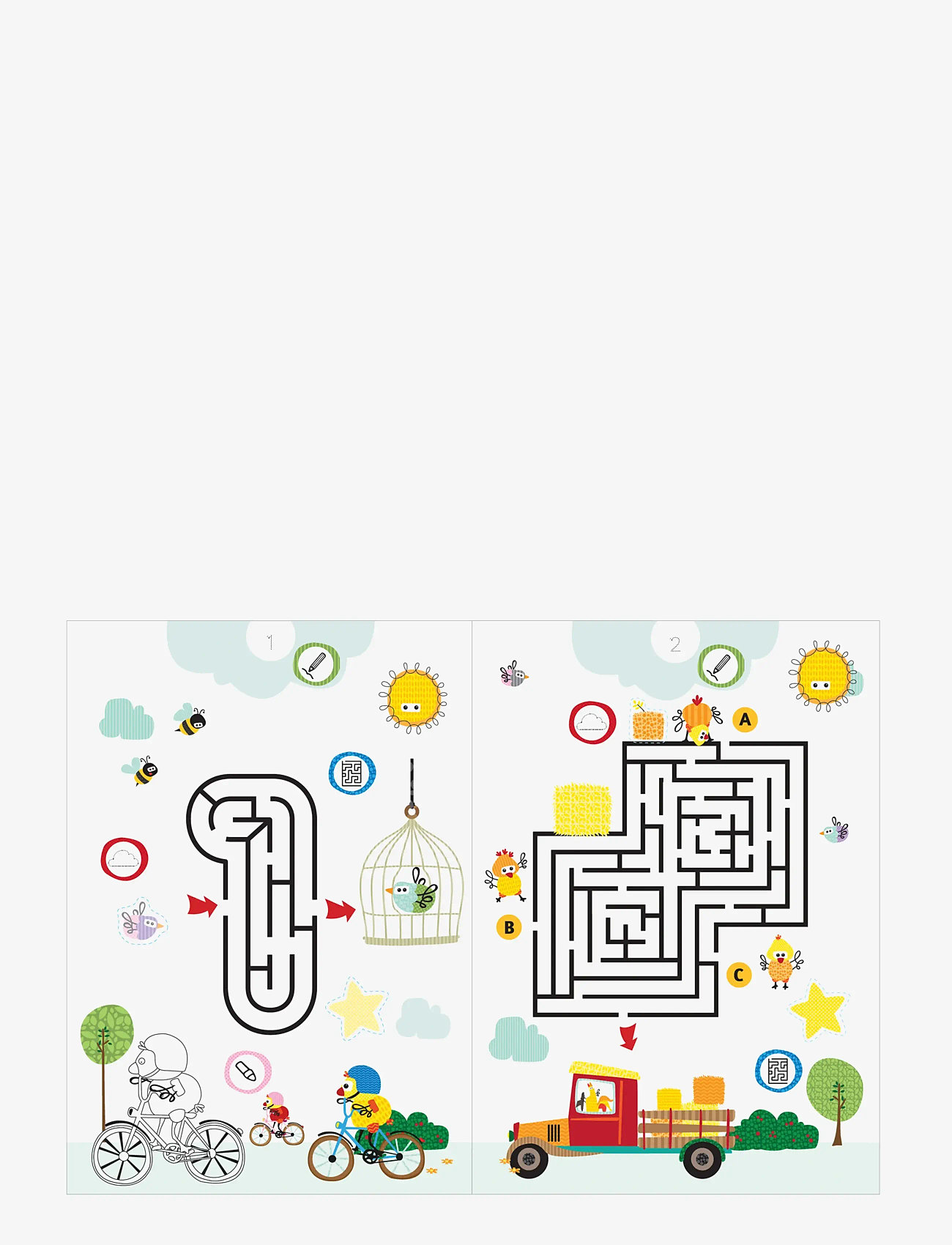 Barbo Toys - Aktivitetsbog - Labyrinter med Wacky Wonders Bondegårdsdyr (DK) - mal- & bastelbücher - multiple color - 2