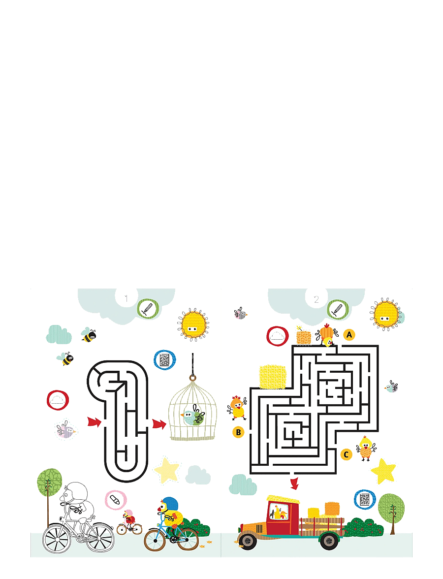 Barbo Toys - Aktivitetsbog - Labyrinter med Wacky Wonders Bondegårdsdyr (DK) - livre de coloriage - multiple color - 2