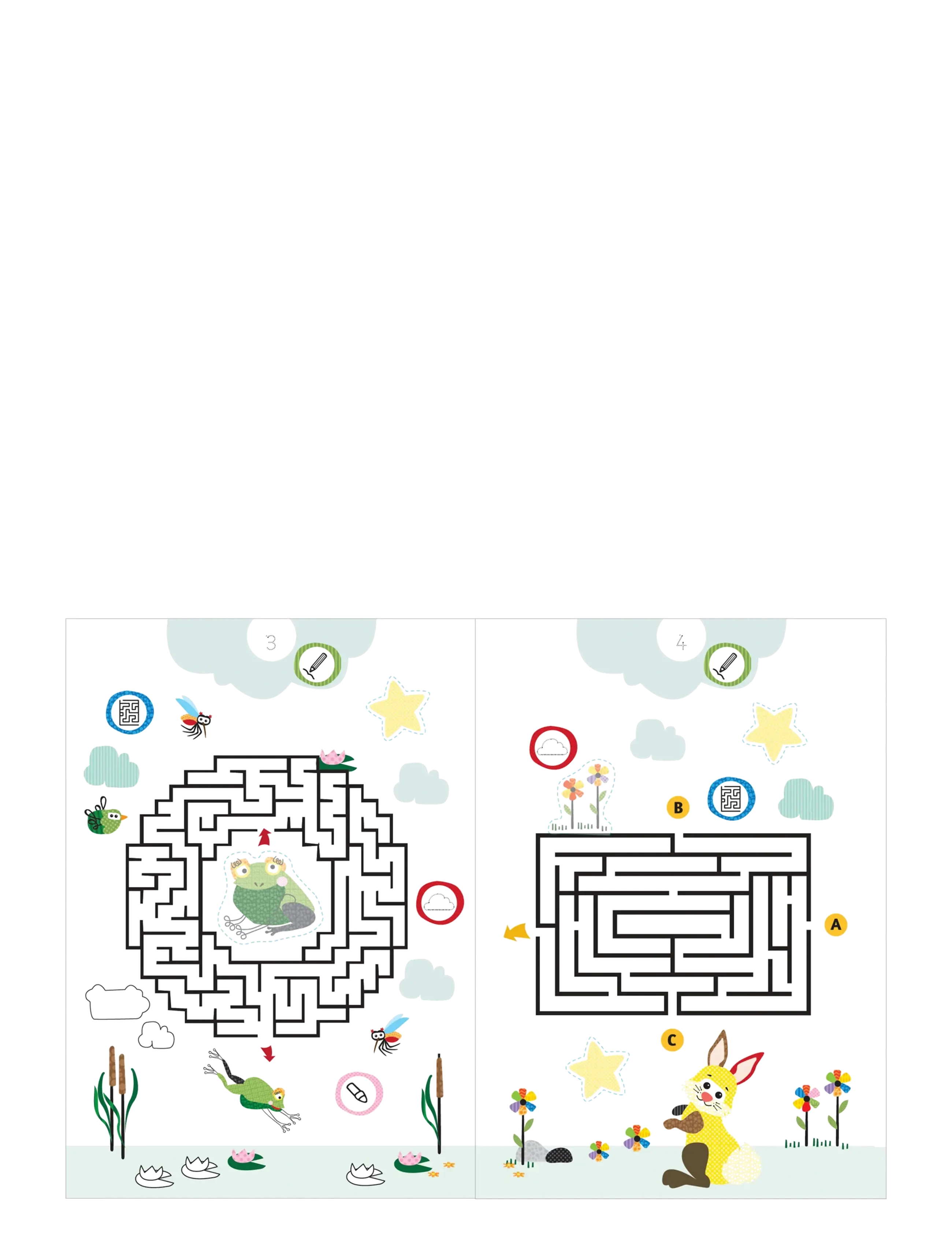 Barbo Toys - Aktivitetsbog - Labyrinter med Wacky Wonders Bondegårdsdyr (DK) - livre de coloriage - multiple color - 3