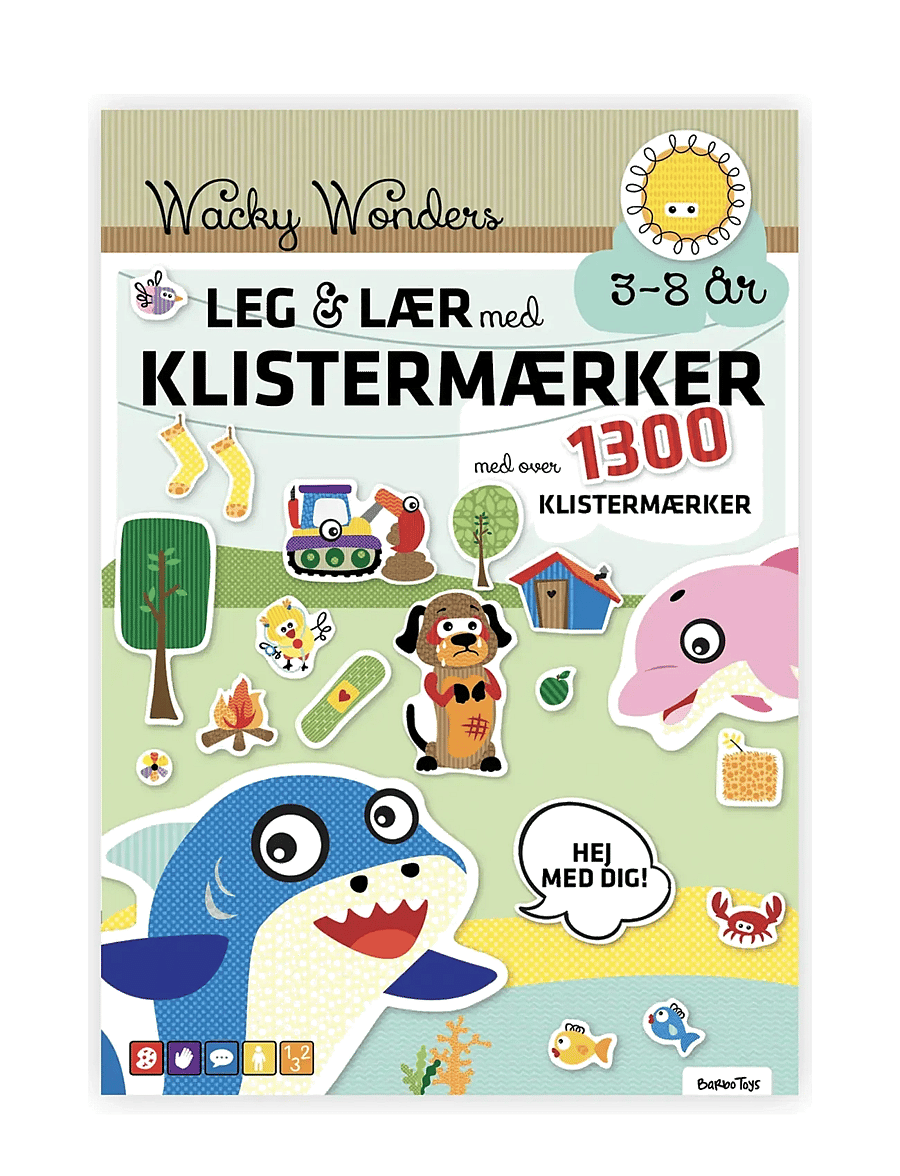 Barbo Toys - Klistermærkebog med Wacky Wonders Sjove Dyr (DK) - livre de coloriage - multiple color - 1