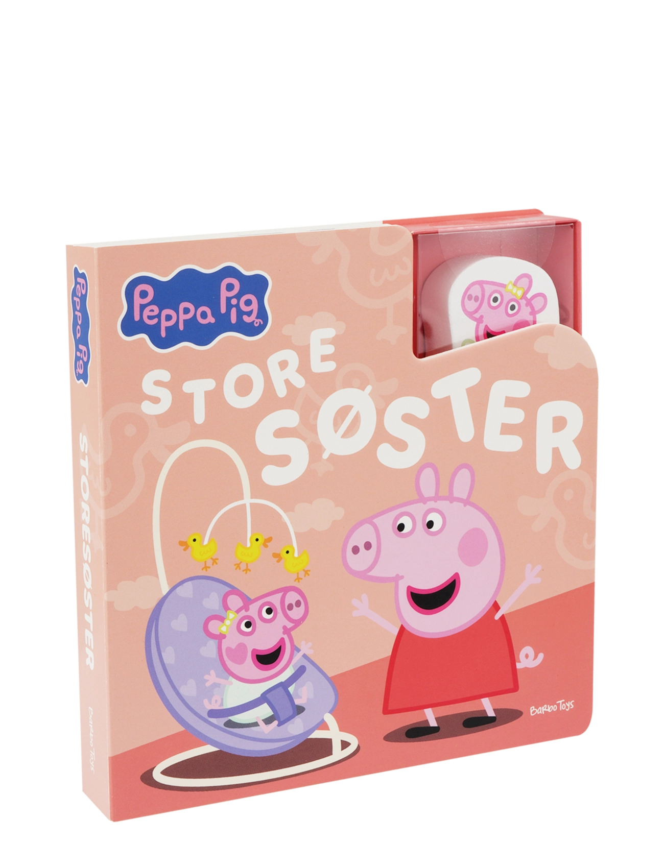 Gurli Gris Peppa Pig Bog Med 1 Træfigurer Store Søster (Dk), One Size, Rosa - Spielzeug, Kinder