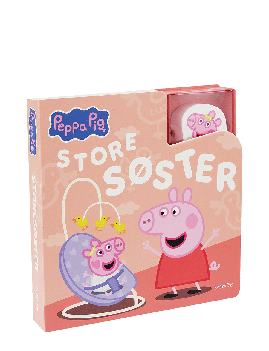 Põrsas Peppa - Peppa Pig - Bog med 1 træfigurer - Store Søster (DK) - multiple color - 0