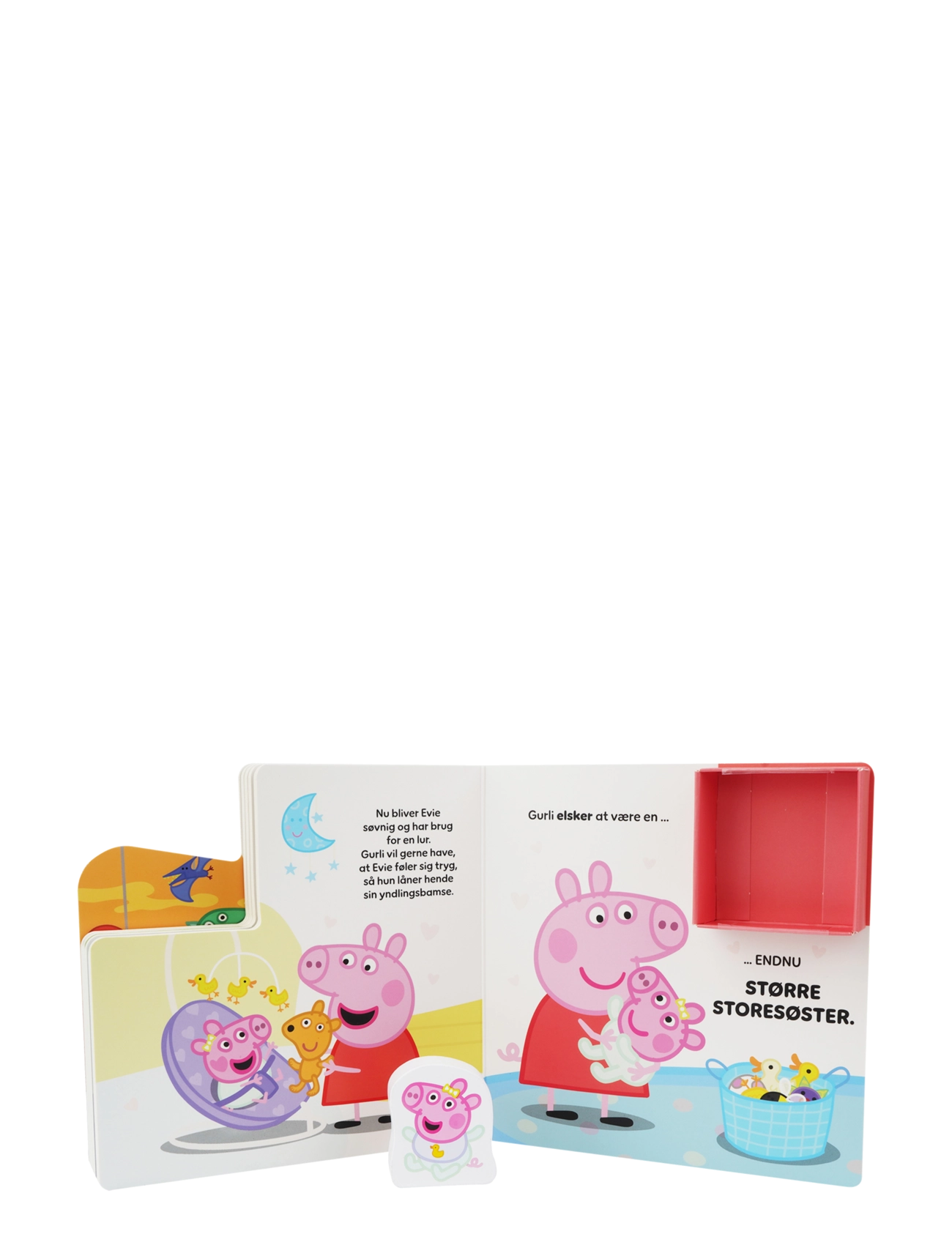 Greta gris - Peppa Pig - Bog med 1 træfigurer - Store Søster (DK) - multiple color - 1