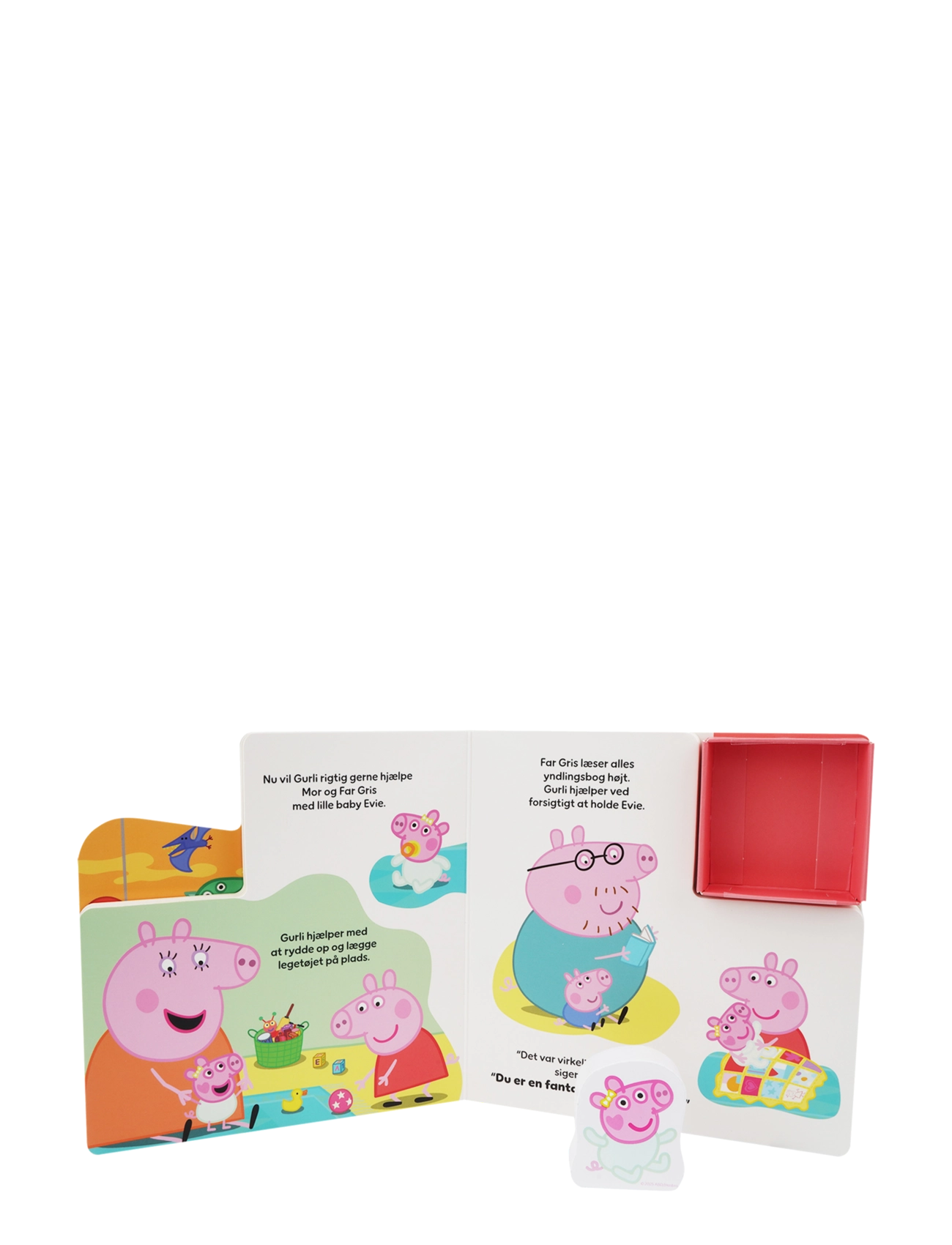 Greta gris - Peppa Pig - Bog med 1 træfigurer - Store Søster (DK) - multiple color - 3