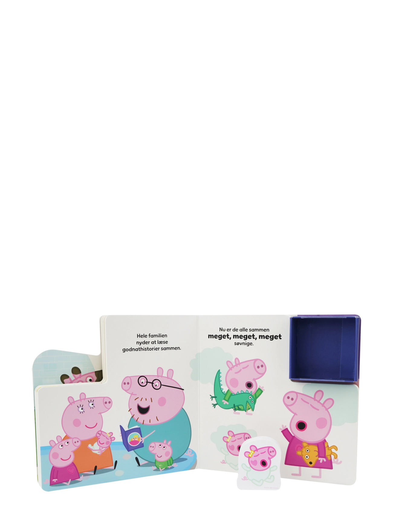 Greta gris - Peppa Pig - Bog med 3 træfigurer - Godnat (DK) - multiple color - 1