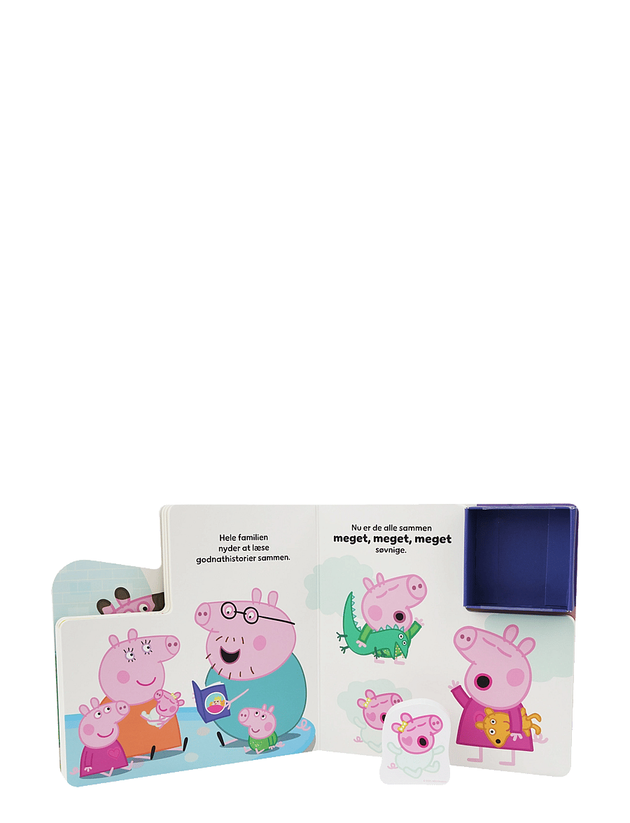 Põrsas Peppa - Peppa Pig - Bog med 3 træfigurer - Godnat (DK) - multiple color - 1