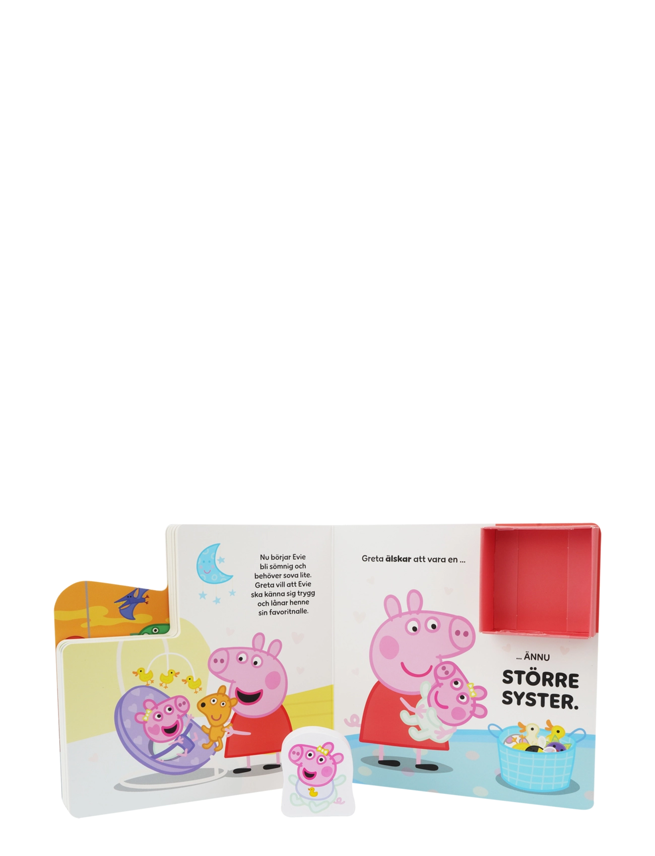 Greta gris - Peppa Pig - Bok Med 1 Träfigurer - Stora Syster (SE) - multiple color - 1