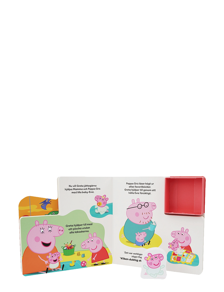 Põrsas Peppa - Peppa Pig - Bok Med 1 Träfigurer - Stora Syster (SE) - multiple color - 3