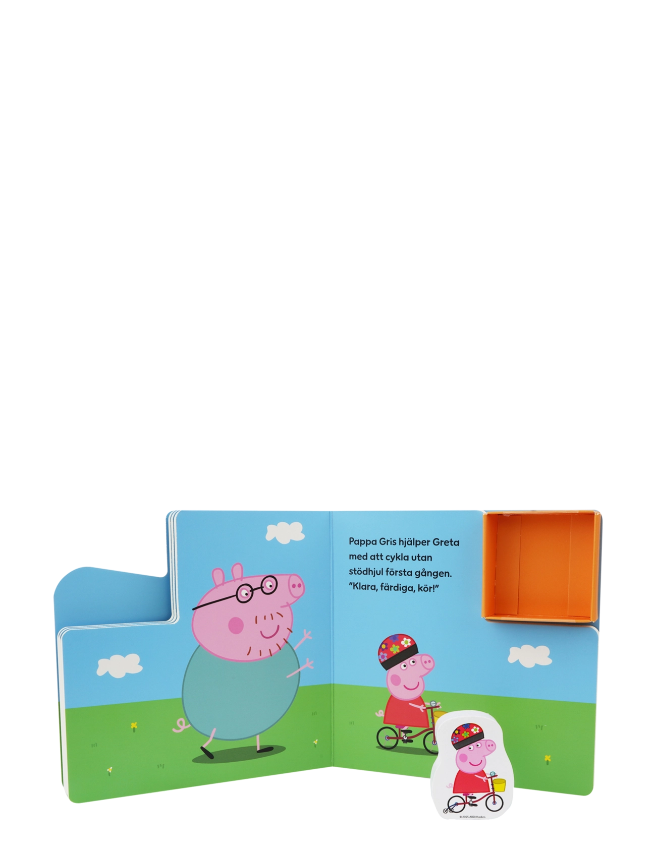 Greta gris - Peppa Pig - Bok Med 1 Träfigurer - På Cykeltur (SE) - multiple color - 1