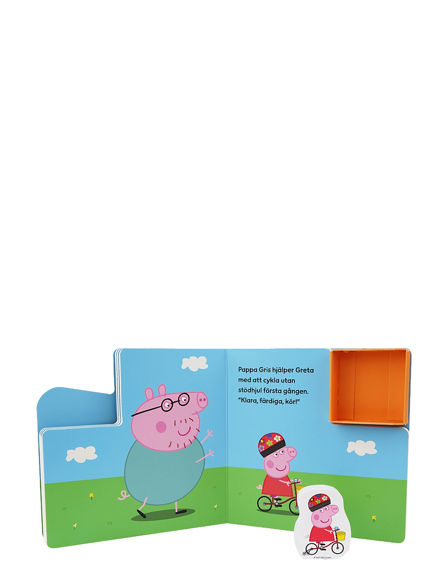 Põrsas Peppa - Peppa Pig - Bok Med 1 Träfigurer - På Cykeltur (SE) - multiple color - 1