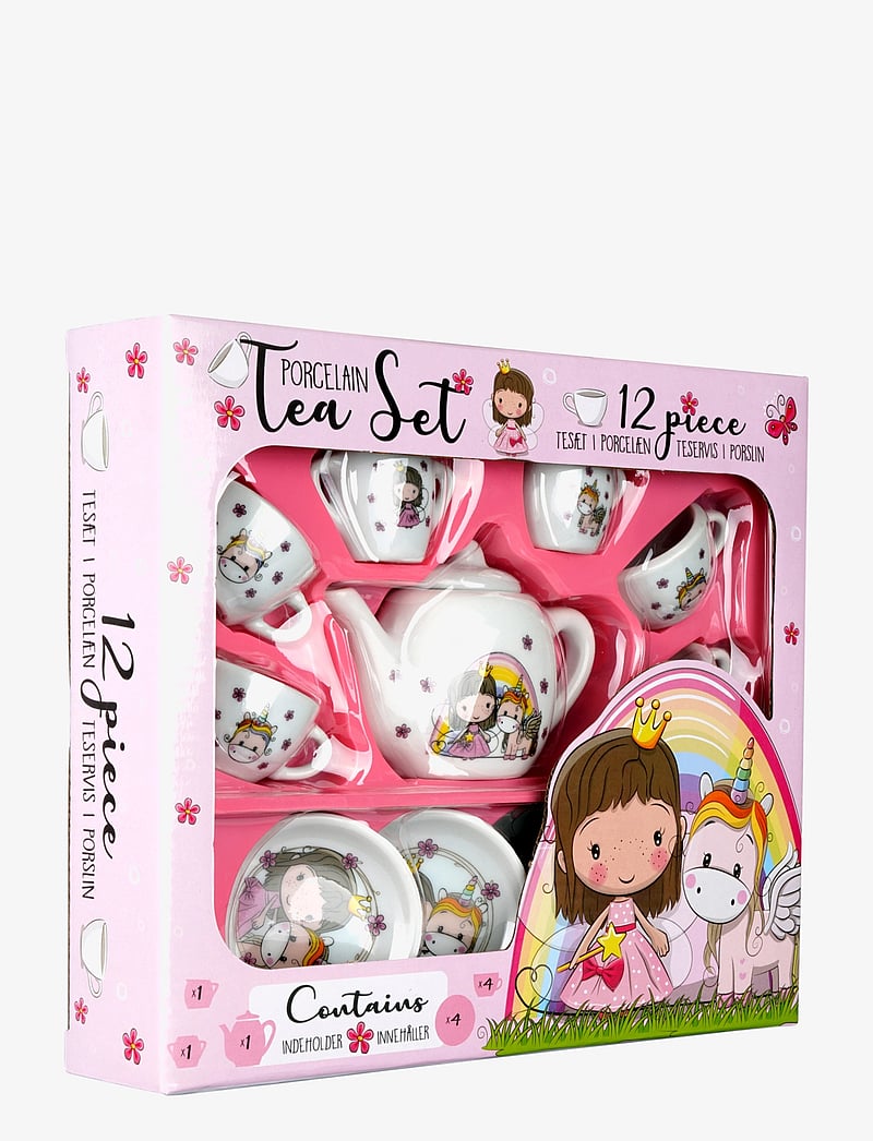 Barbo Toys - Lillie & Ellie - 12 pcs porcelain tea set - kaffee & tee-sets - multi - 1