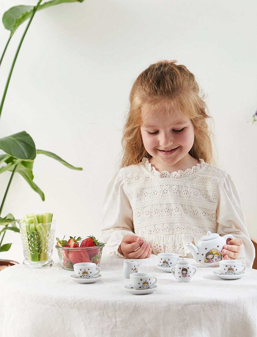 Barbo Toys - Lillie & Ellie - 12 pcs porcelain tea set - multi - 0
