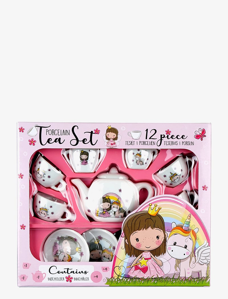 Barbo Toys - Lillie & Ellie - 12 pcs porcelain tea set - kaffee & tee-sets - multi - 3