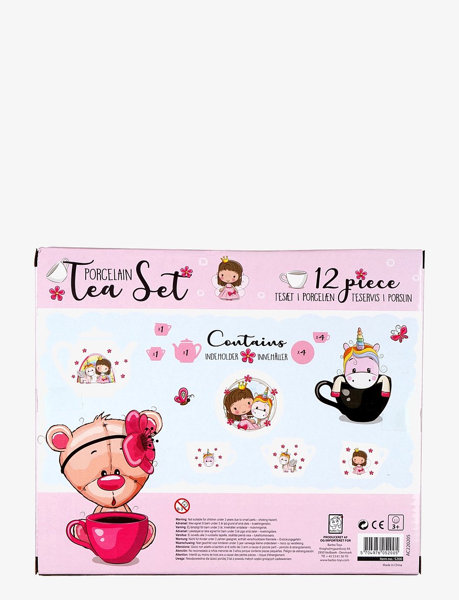Barbo Toys - Lillie & Ellie - 12 pcs porcelain tea set - multi - 5