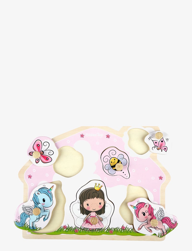 Barbo Toys - Lillie and Ellie - Wooden Knob puzzle - knoppussel - 1016 - 2