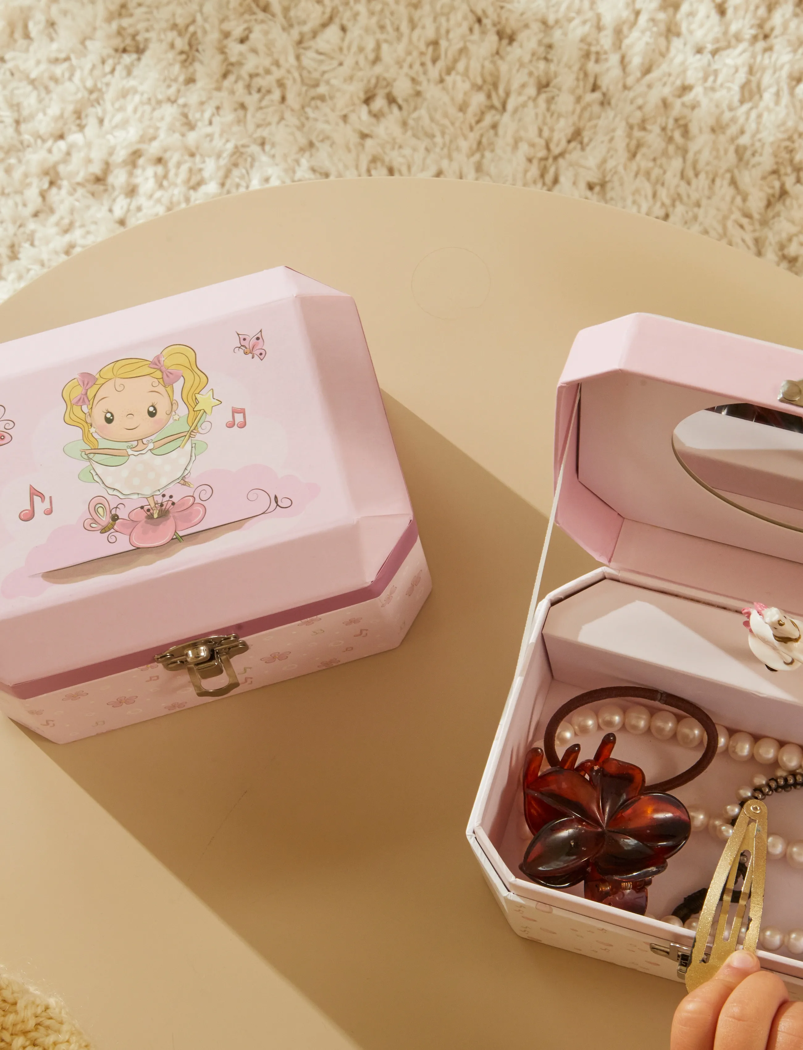 Barbo Spielzeug Lillie And Ellie Music Box Princess, One Size, Kids Jewellery, Rosa - Jewellery Boxes, Kinder