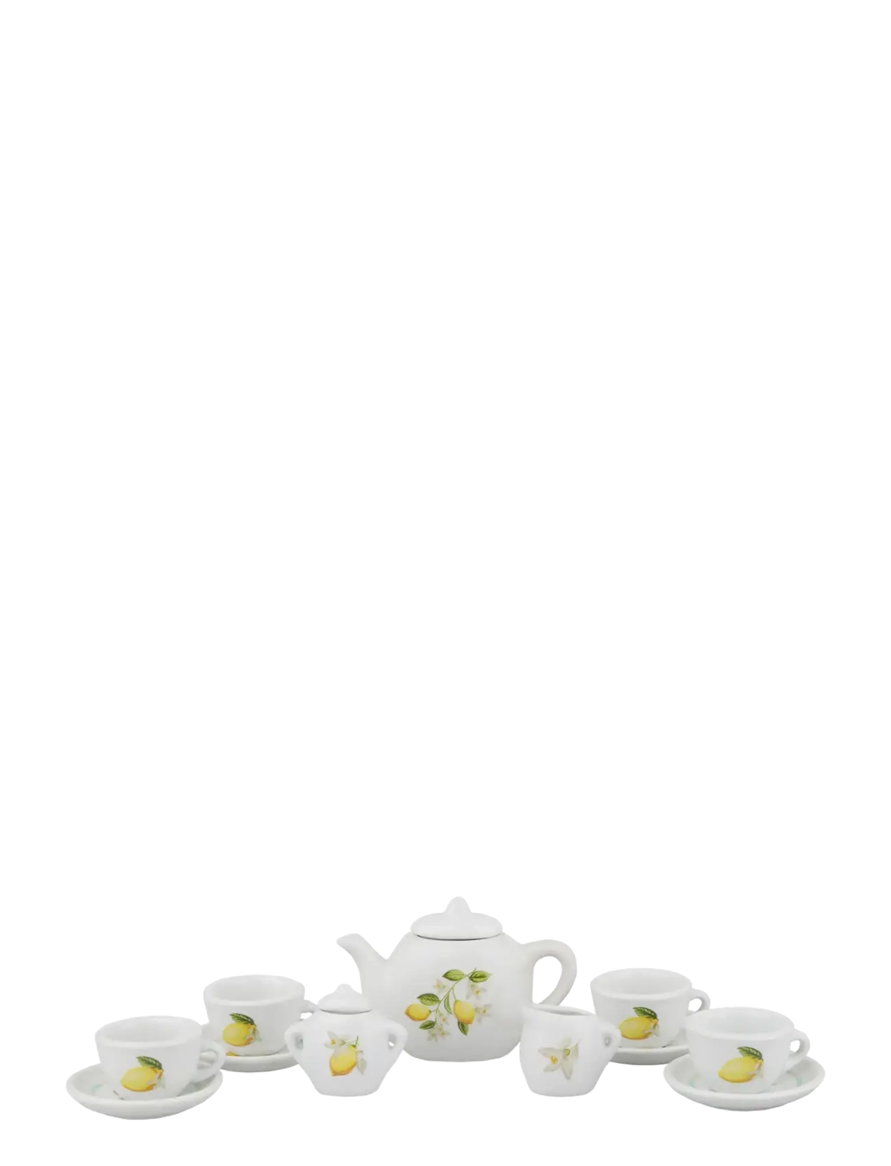 Barbo Toys - Lemon 12 pcs porcelain tea set - kaffe & teserviser - multiple color - 3
