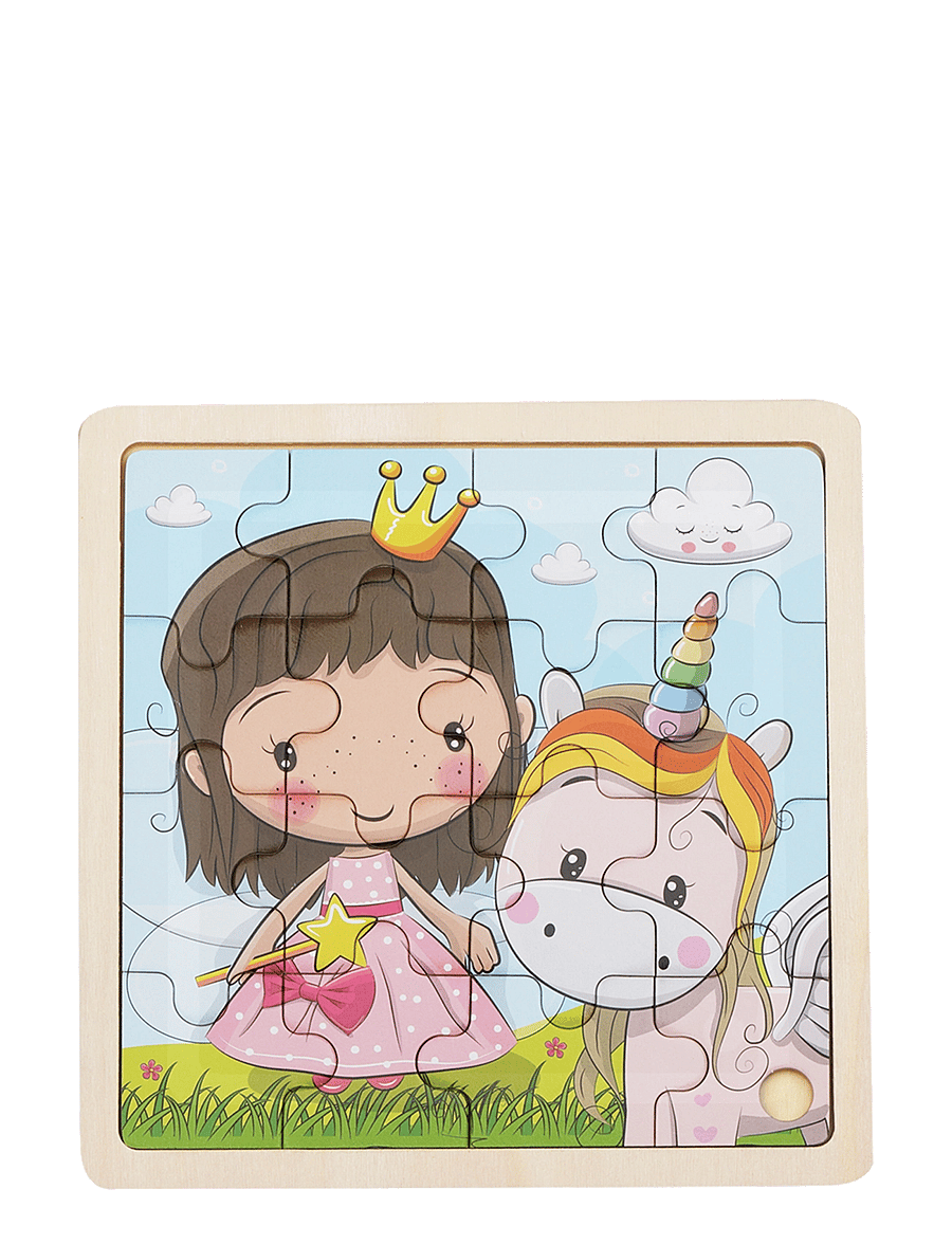 Barbo Toys - Lillie & Ellie - Framed Wooden Puzzle - multiple color - 0