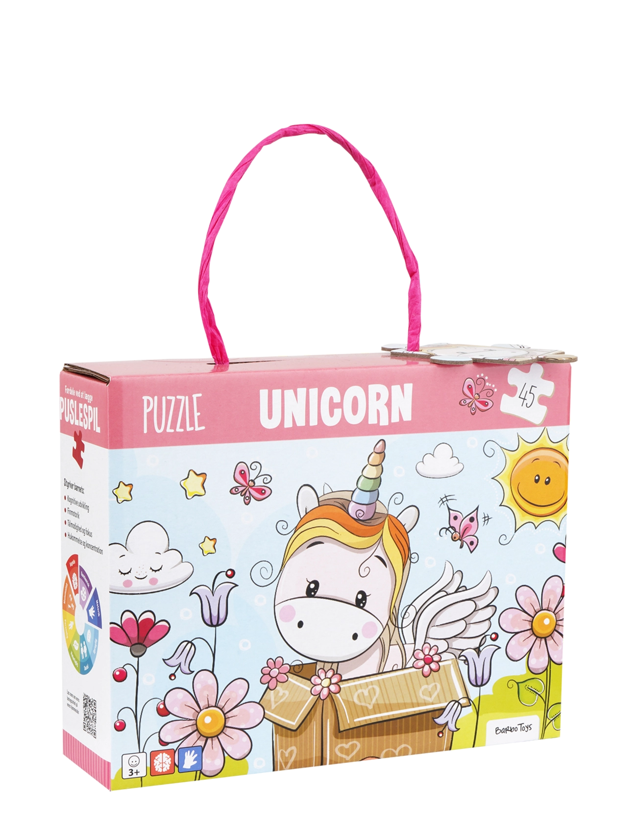 Barbo Spielzeug Lillie And Ellie Puzzle In Box, One Size, Puzzles, Rosa - Classic Kinder