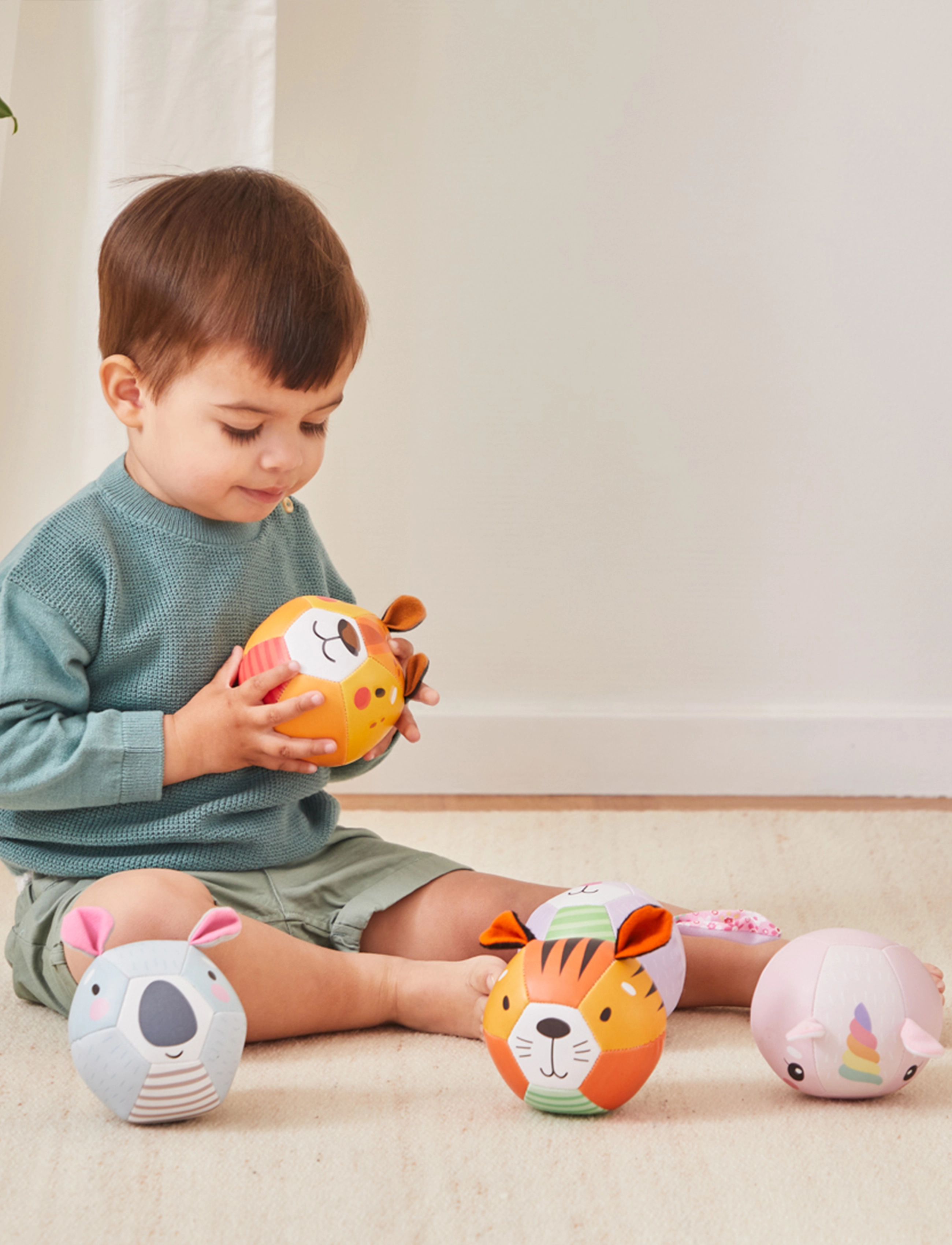 Barbo Toys Tiger Soft Ball, Børn, Activity Legetøj, Multi/mønstret, Str: ONE SIZE