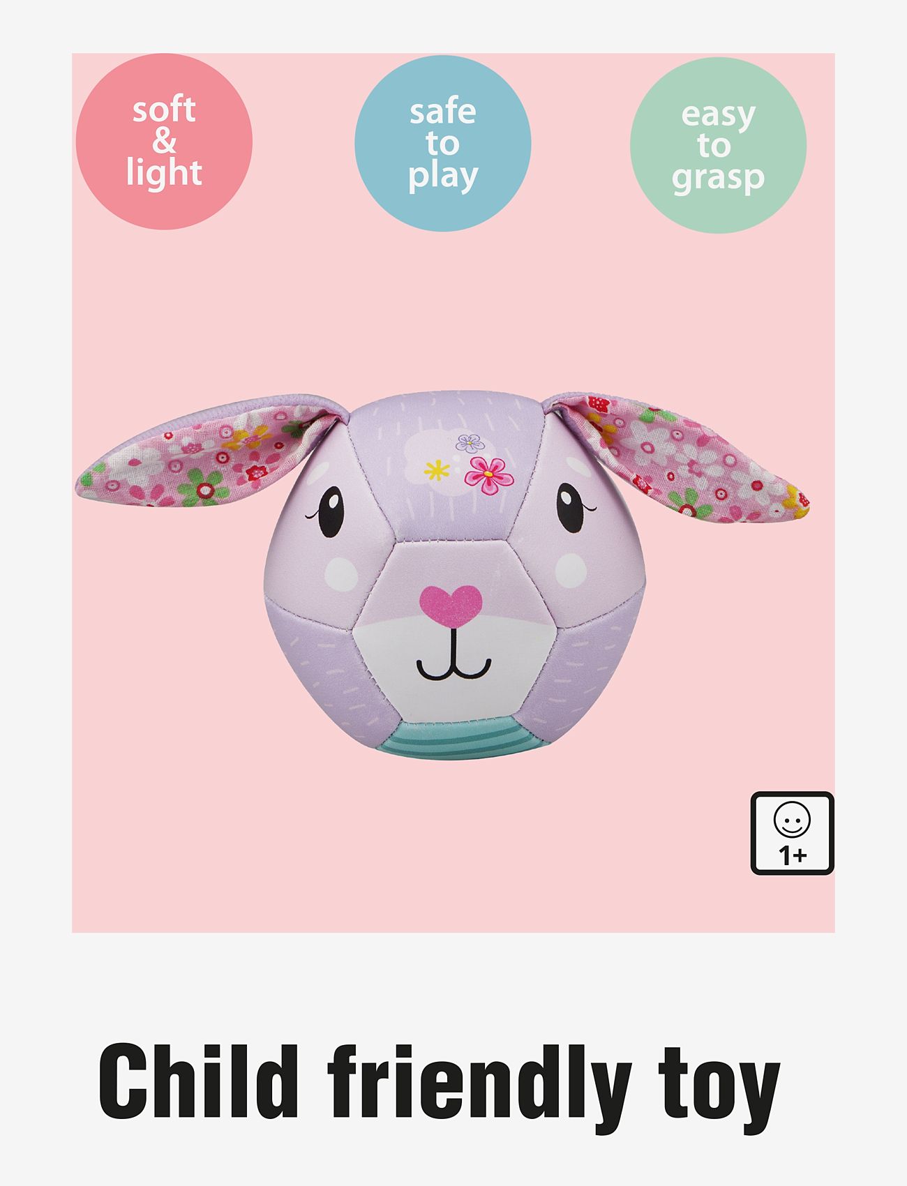 Barbo Toys - Cute Bunny Soft Ball - interaktives spielzeug - 1016 - 2