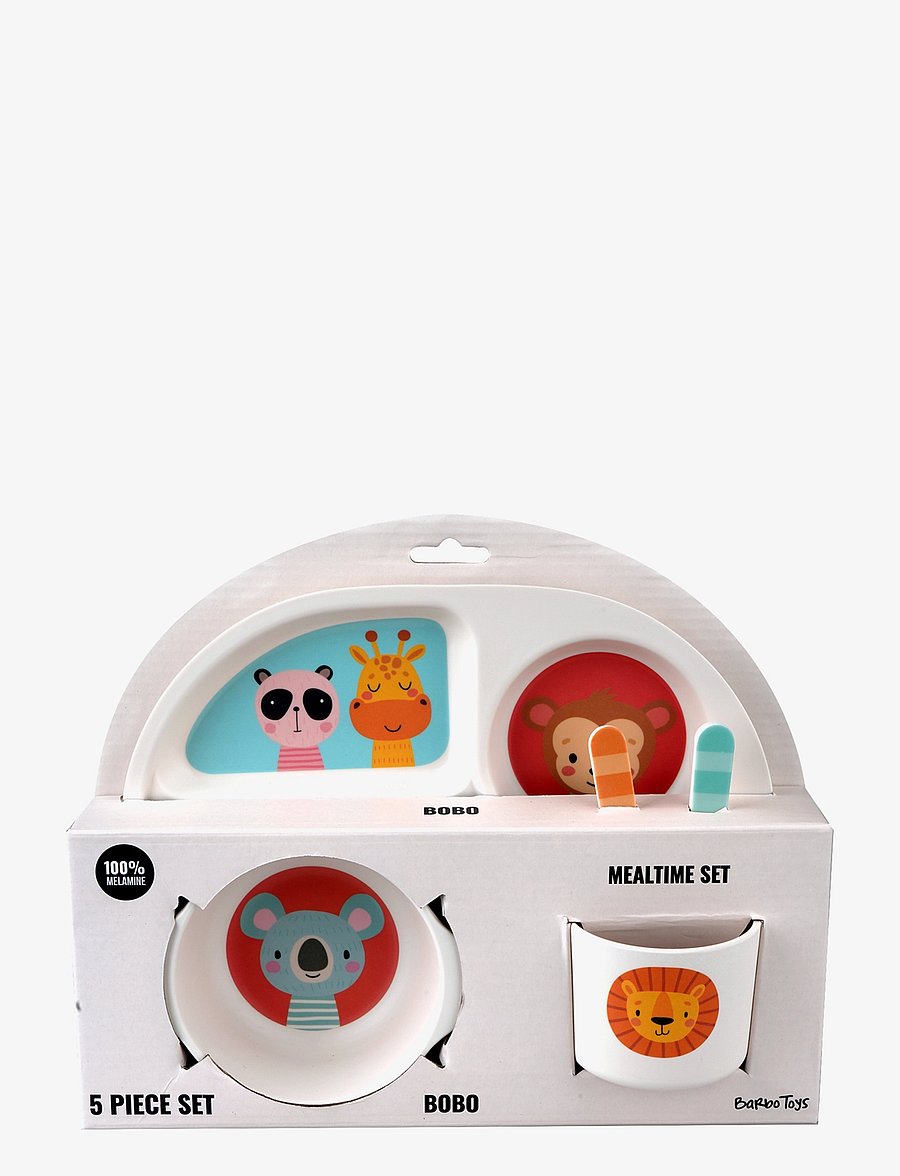 Barbo Toys - Safari Friends 5 pcs Colourful Mealtime set - Õhtusöögikomplektid - multiple color - 2
