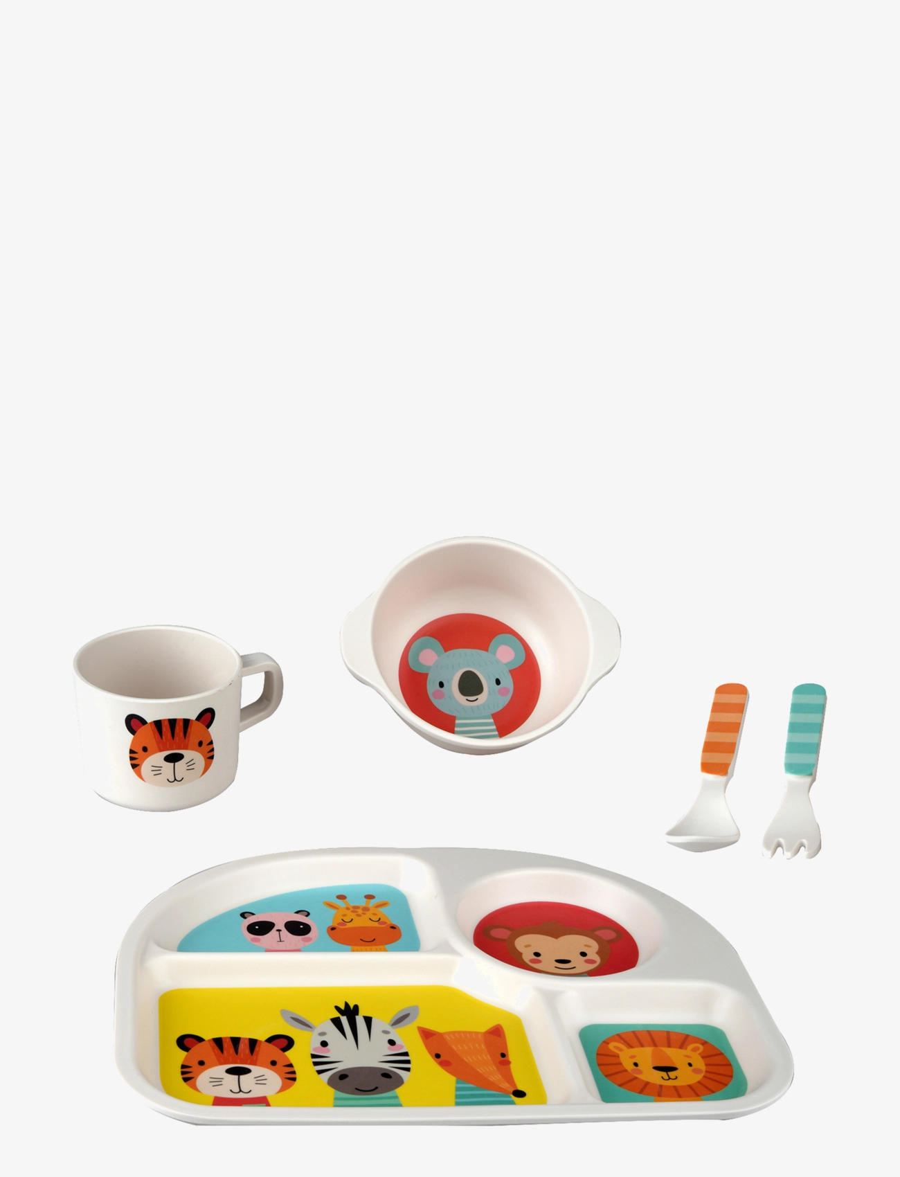 Barbo Toys - Safari Friends 5 pcs Colourful Mealtime set - vaisselle - multiple color - 3