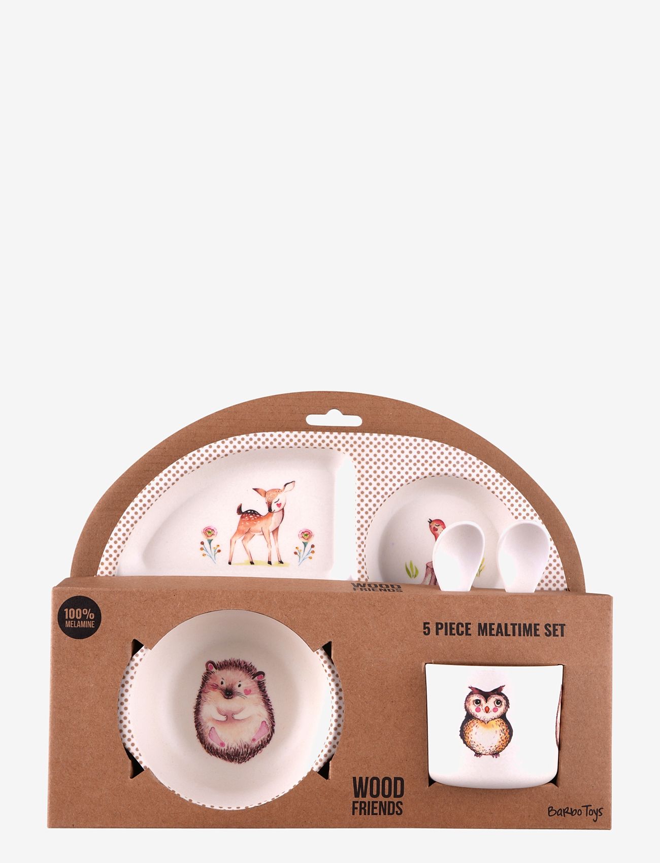 Barbo Toys - Wood Friends - serveringsset - multiple color - 5