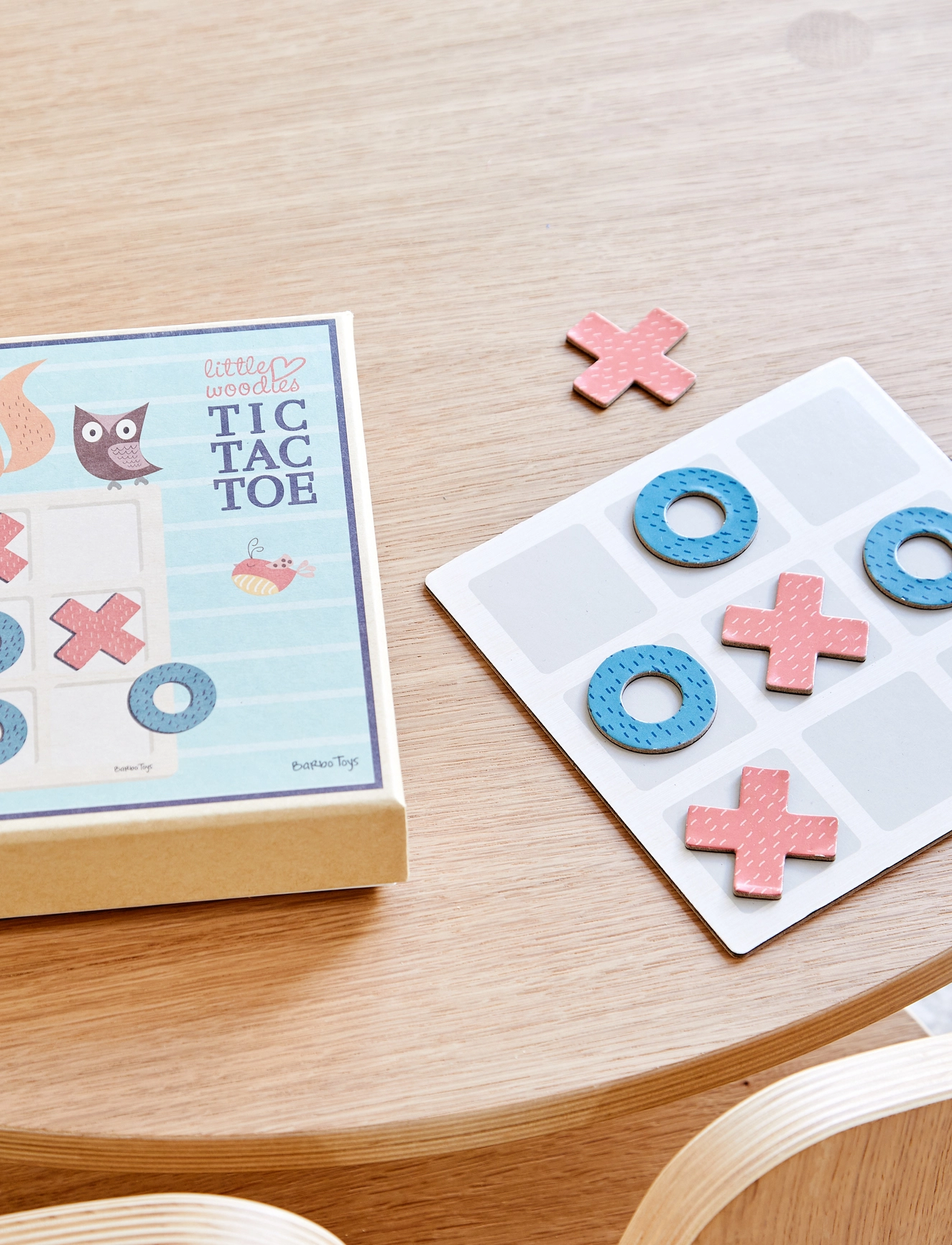 Barbo Toys Little Woodies Tic Tac Toe, Børn, Tic Tac Toe, Multi/mønstret, Str: ONE SIZE