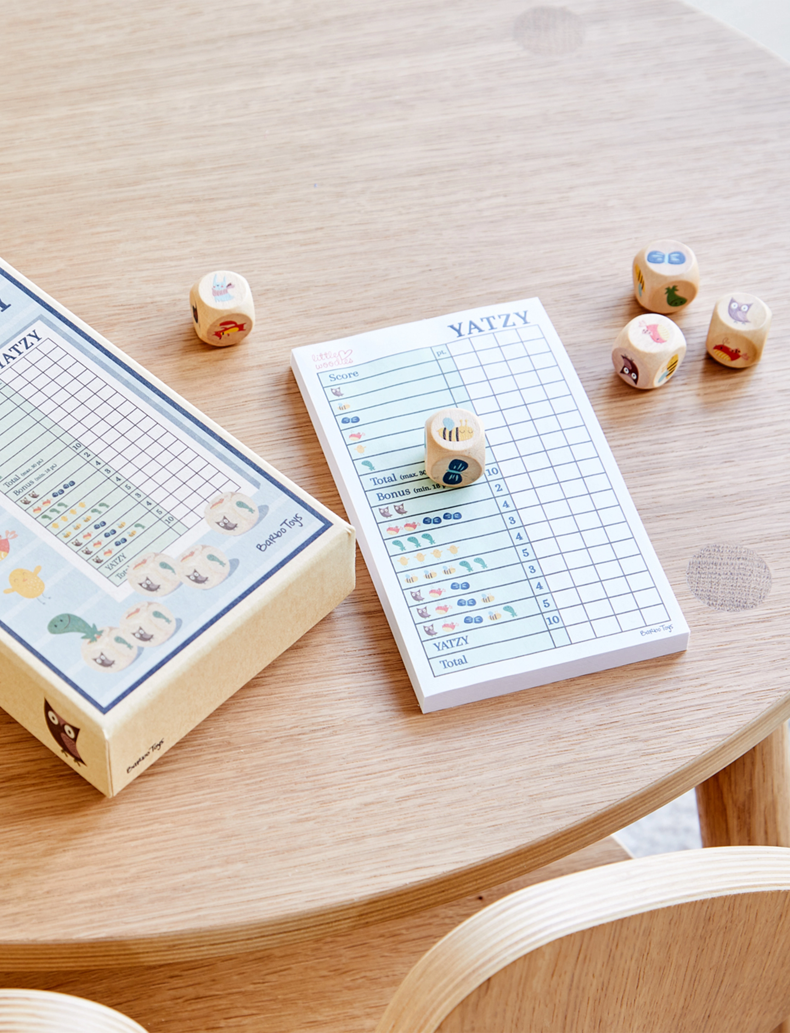 Barbo Legetøj Little Woodies - Yatzy, One Size, Multi/patterned, Spil > Brætspil, Børn