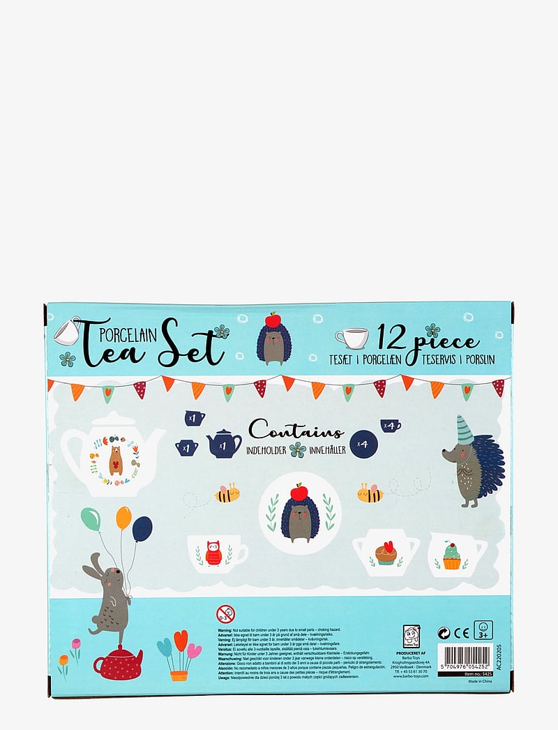 Barbo Toys - Little Woodies - 12 pcs porcelain tea set - kaffee & tee-sets - multi - 3