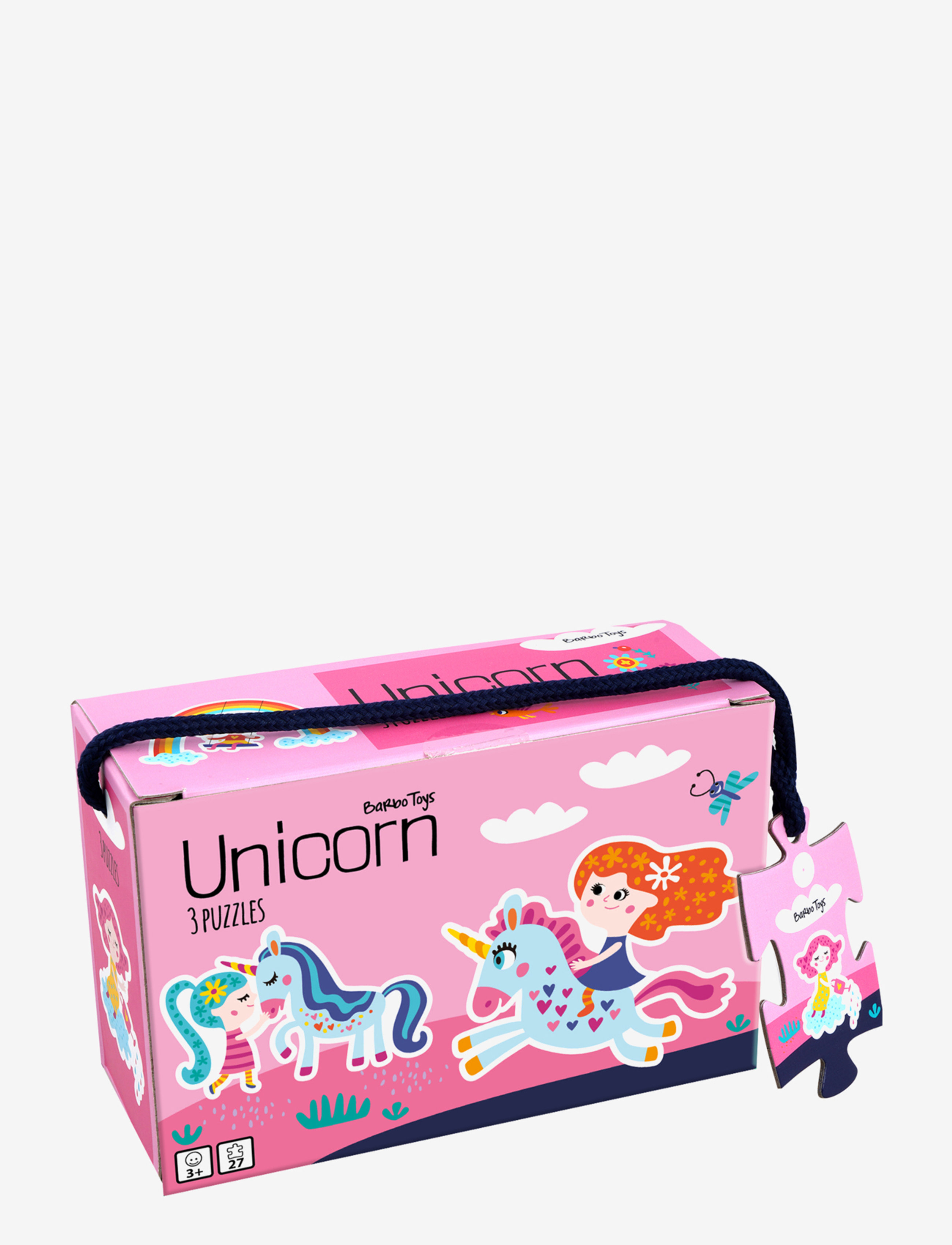 Barbo Toys - Little Bright Ones - 3 Puzzle - Unicorns - multiple color - 1