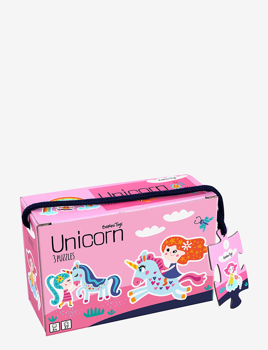 Barbo Toys - Little Bright Ones - 3 Puzzle - Unicorns - multiple color - 1