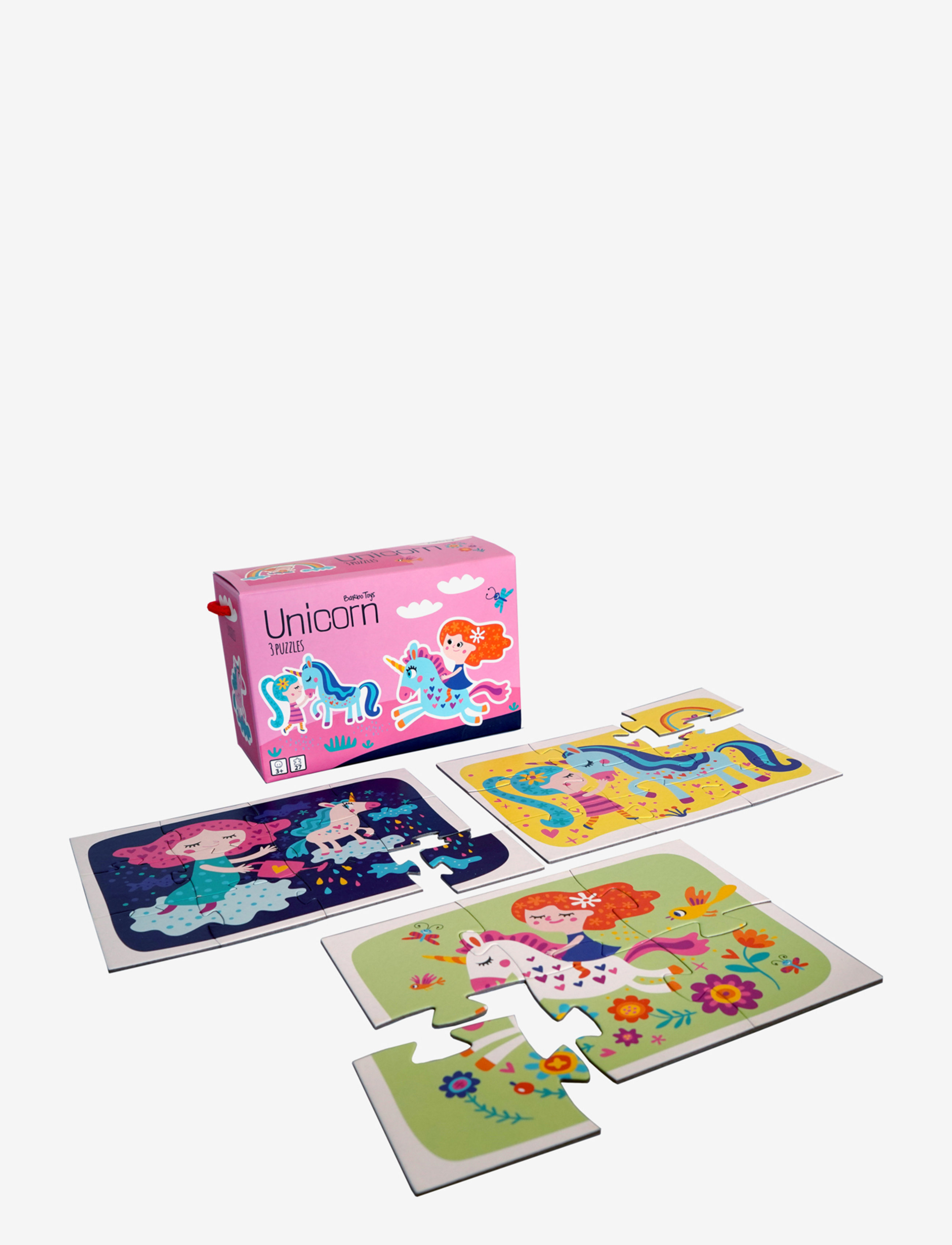 Barbo Toys - Little Bright Ones - 3 Puzzle - Unicorns - multiple color - 3