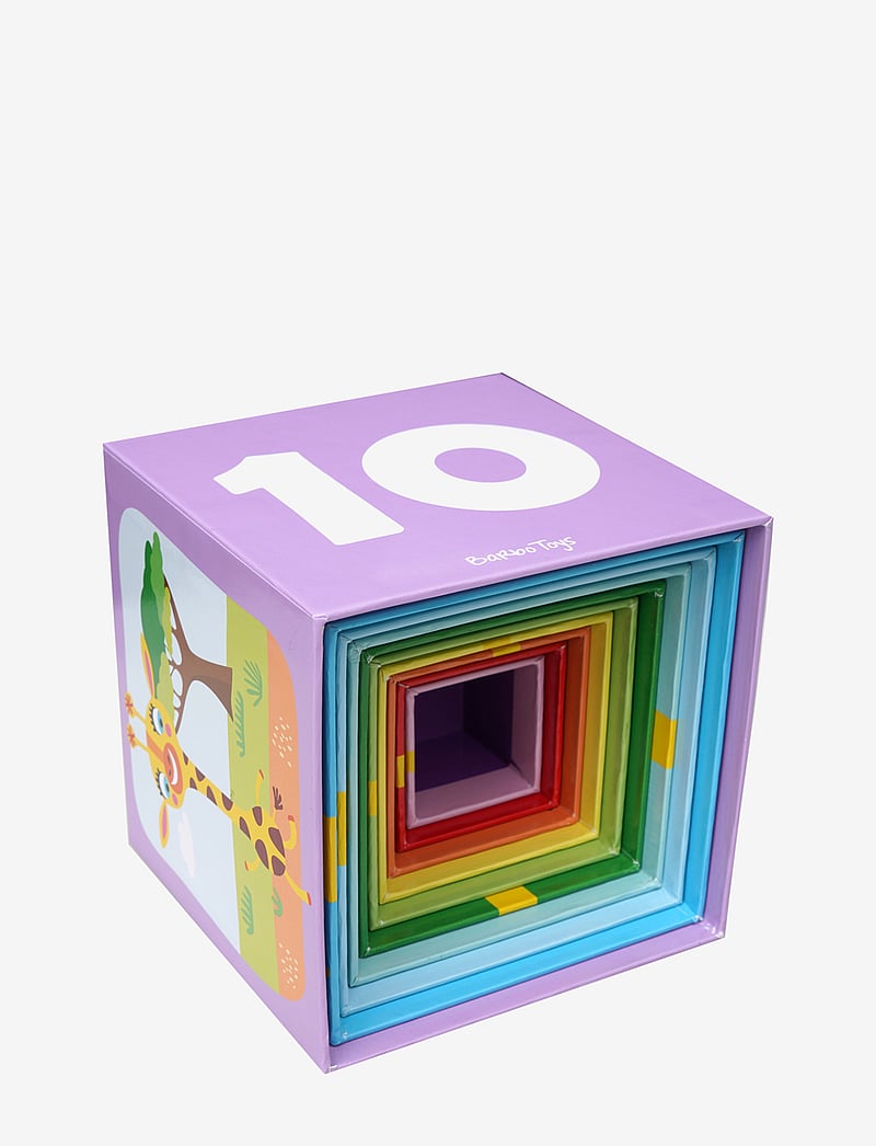 Barbo Toys - Little Bright Ones - 10 Stacking Cubes - Safari - torniklotsid - multiple color - 2
