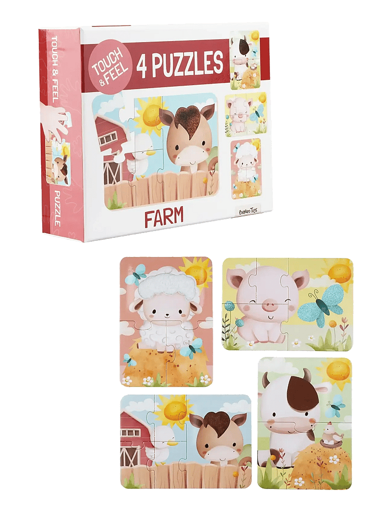 Barbo Toys - Farm Touch & Feel Puzzles - klassische puzzles - multiple color - 1