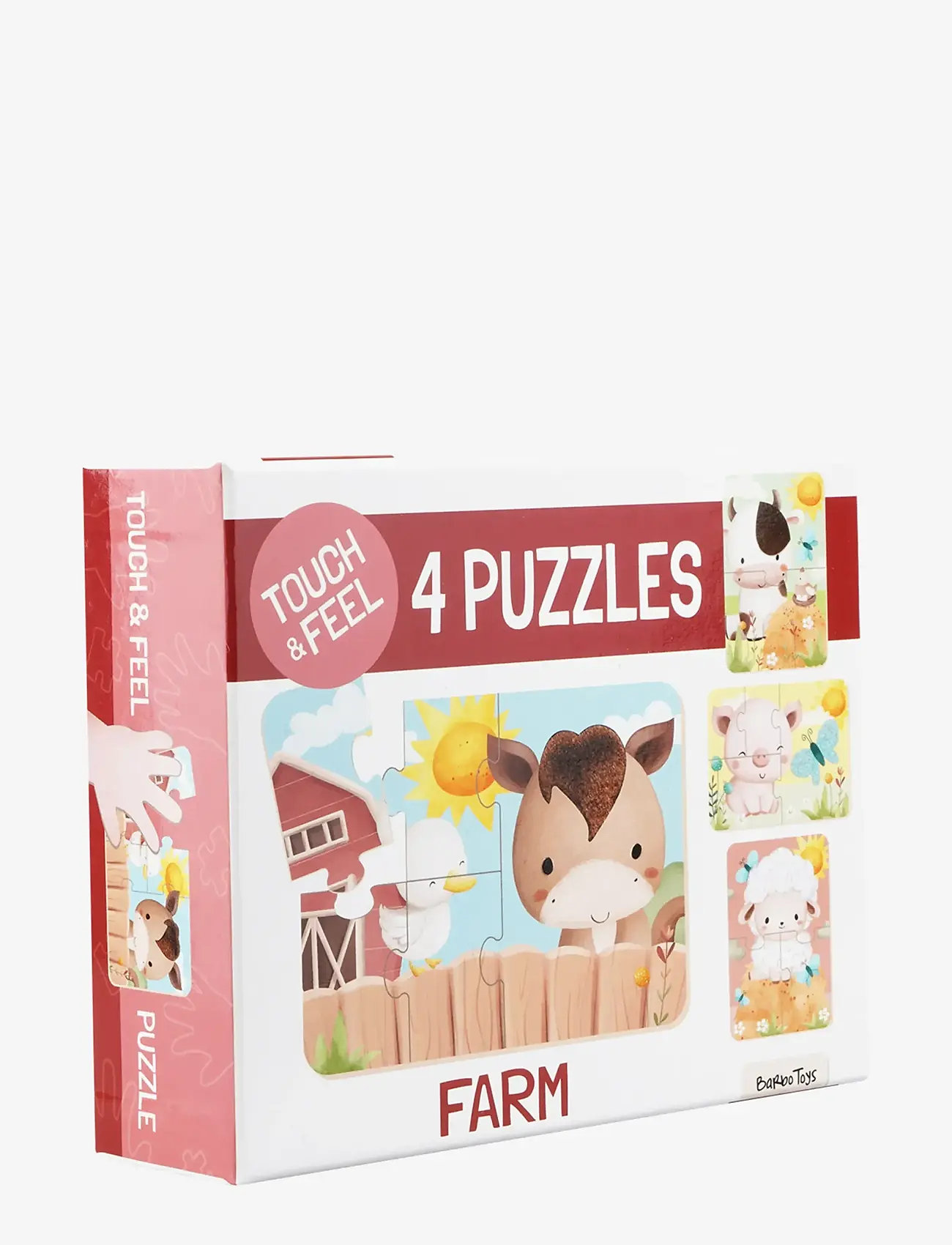 Barbo Toys - Farm Touch & Feel Puzzles - klassiske puslespil - multiple color - 2