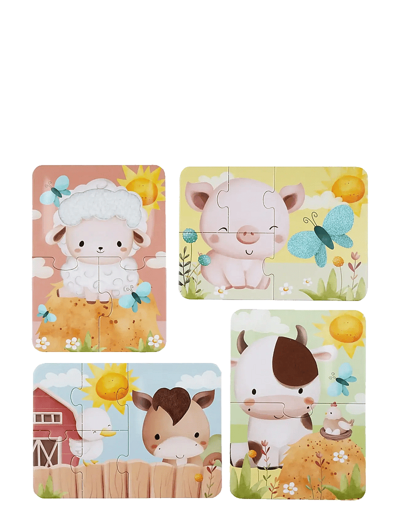 Barbo Toys - Farm Touch & Feel Puzzles - klassische puzzles - multiple color - 3