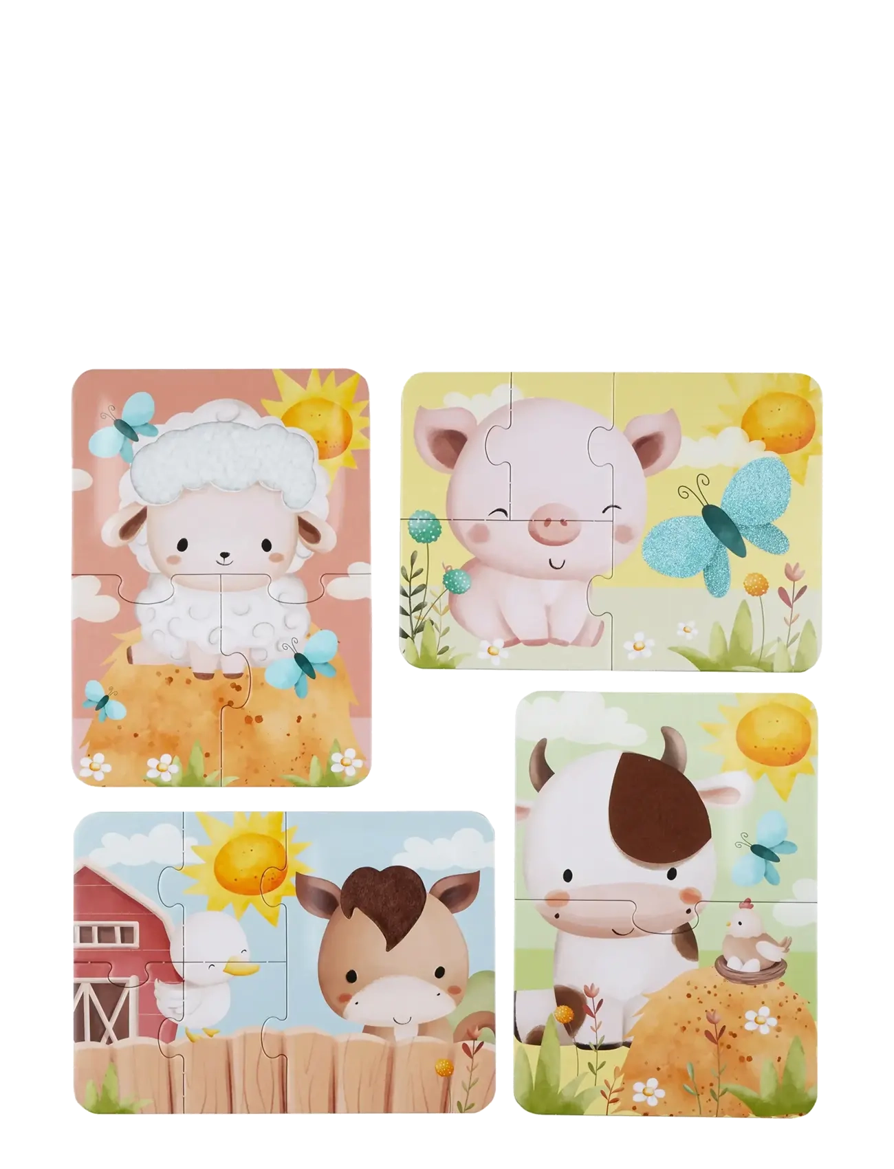 Barbo Toys - Farm Touch & Feel Puzzles - pussel - multiple color - 3