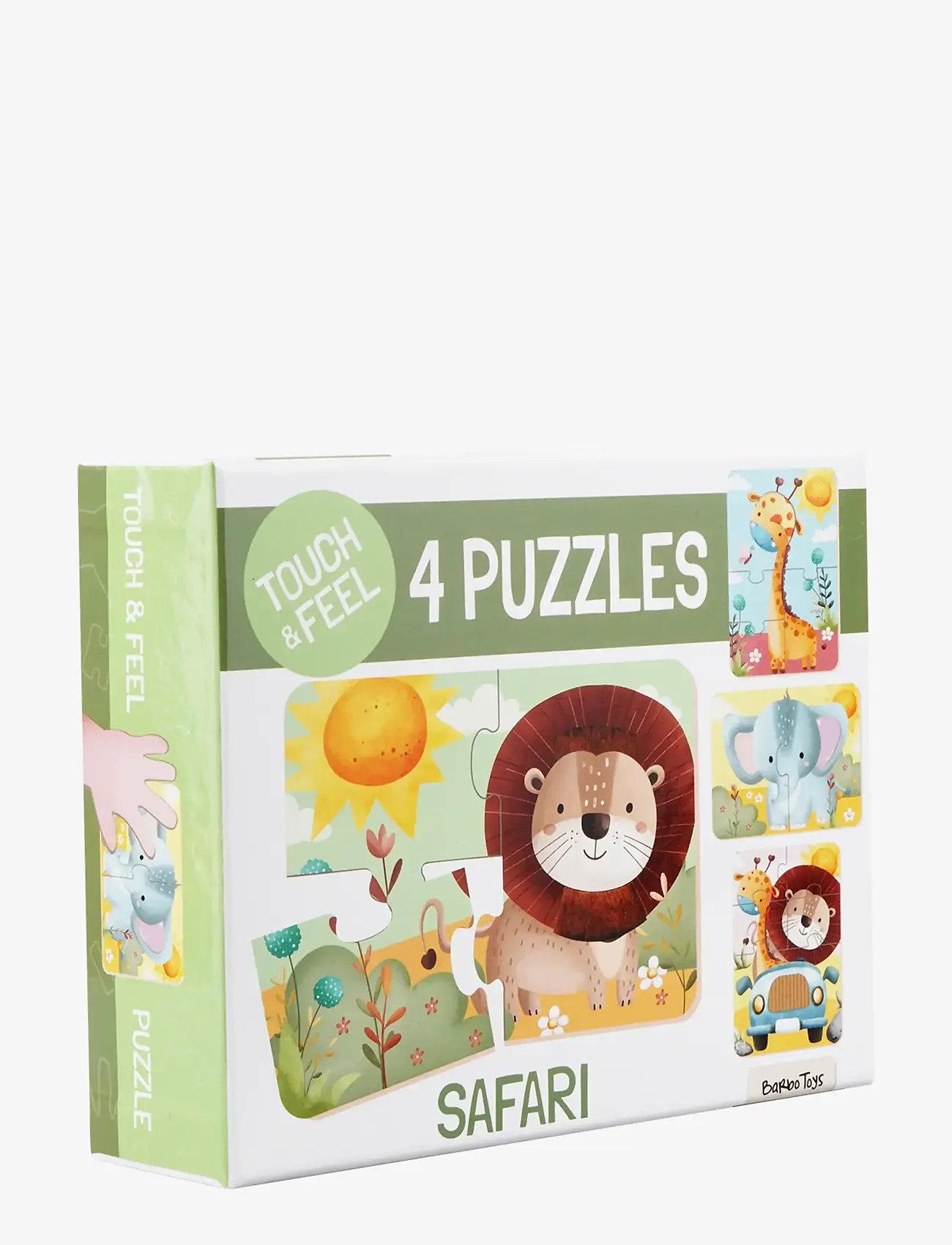 Barbo Toys - Safari Touch & Feel Puzzles - klassiska pussel - multiple color - 2