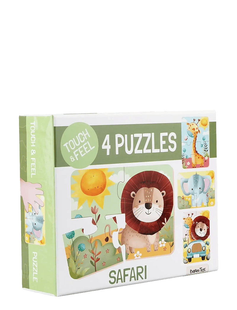 Barbo Toys - Safari Touch & Feel Puzzles - klassiska pussel - multiple color - 2