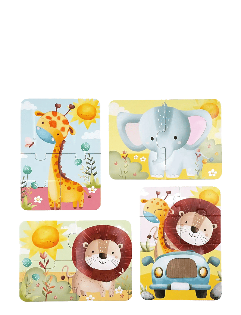 Barbo Toys - Safari Touch & Feel Puzzles - klassiska pussel - multiple color - 3