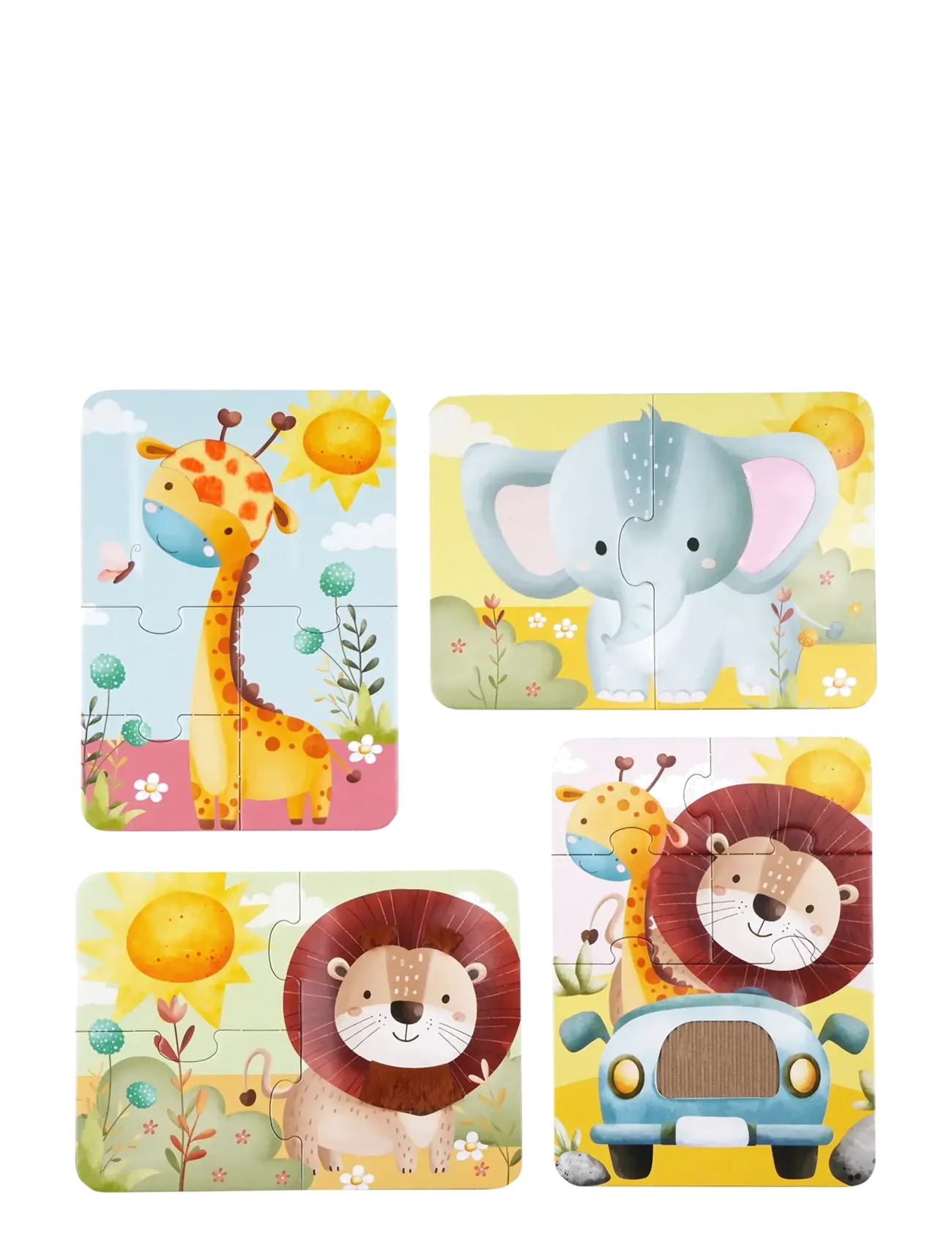 Barbo Toys - Safari Touch & Feel Puzzles - klassische puzzles - multiple color - 3
