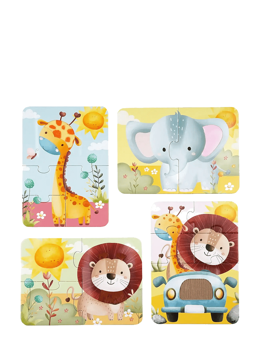 Barbo Toys - Safari Touch & Feel Puzzles - klassische puzzles - multiple color - 3