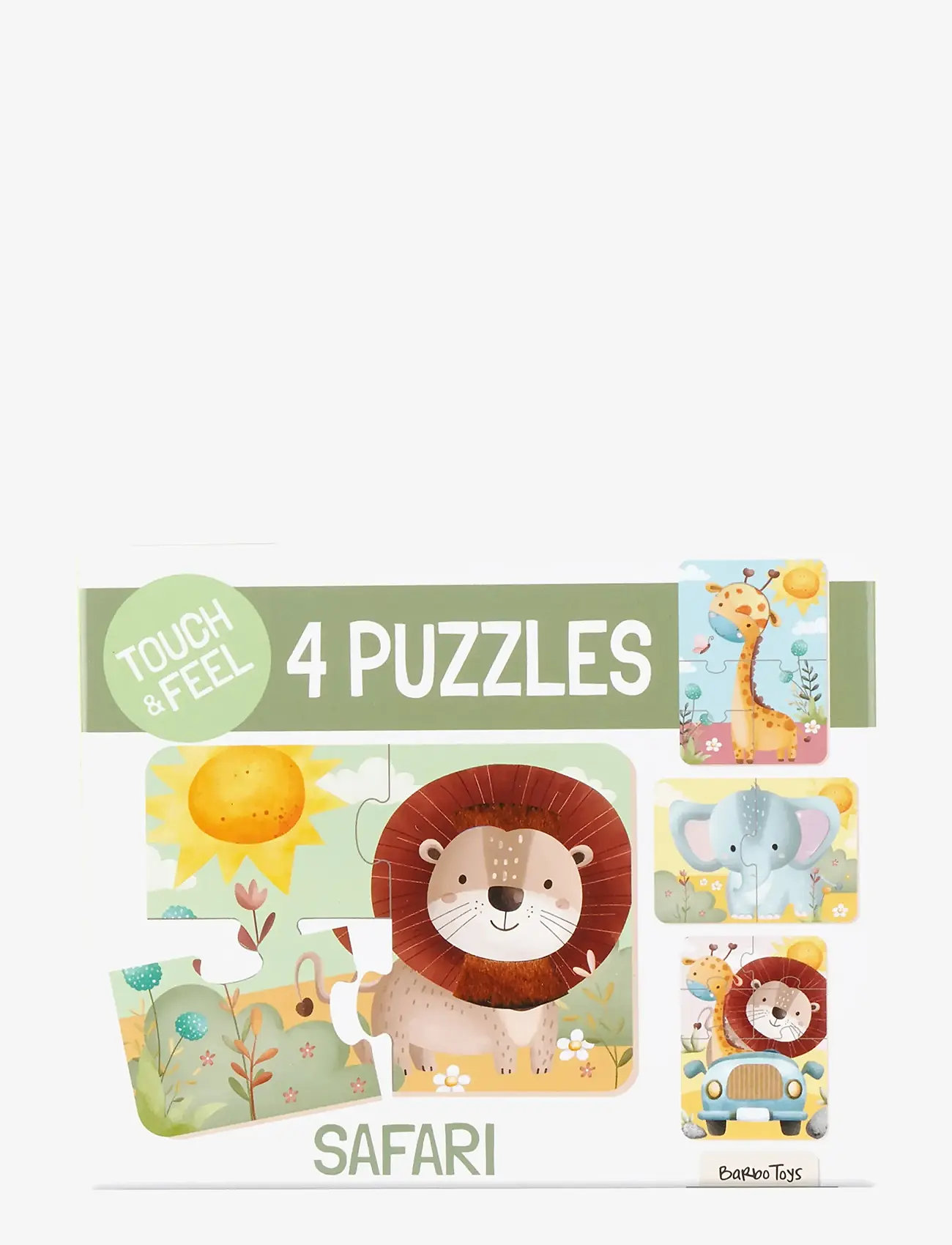 Barbo Toys - Safari Touch & Feel Puzzles - klassiska pussel - multiple color - 4
