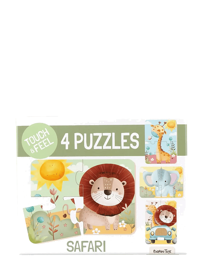 Barbo Toys - Safari Touch & Feel Puzzles - klassiska pussel - multiple color - 4