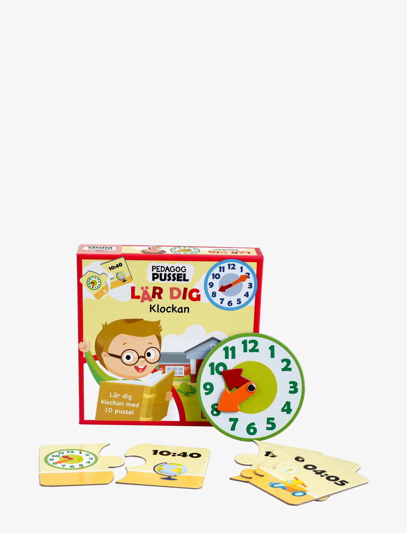 BARBO Spielzeug Pussel Pedagog - Lära Sig Klockan (Se) Patterned - SWEDISH - Kinder