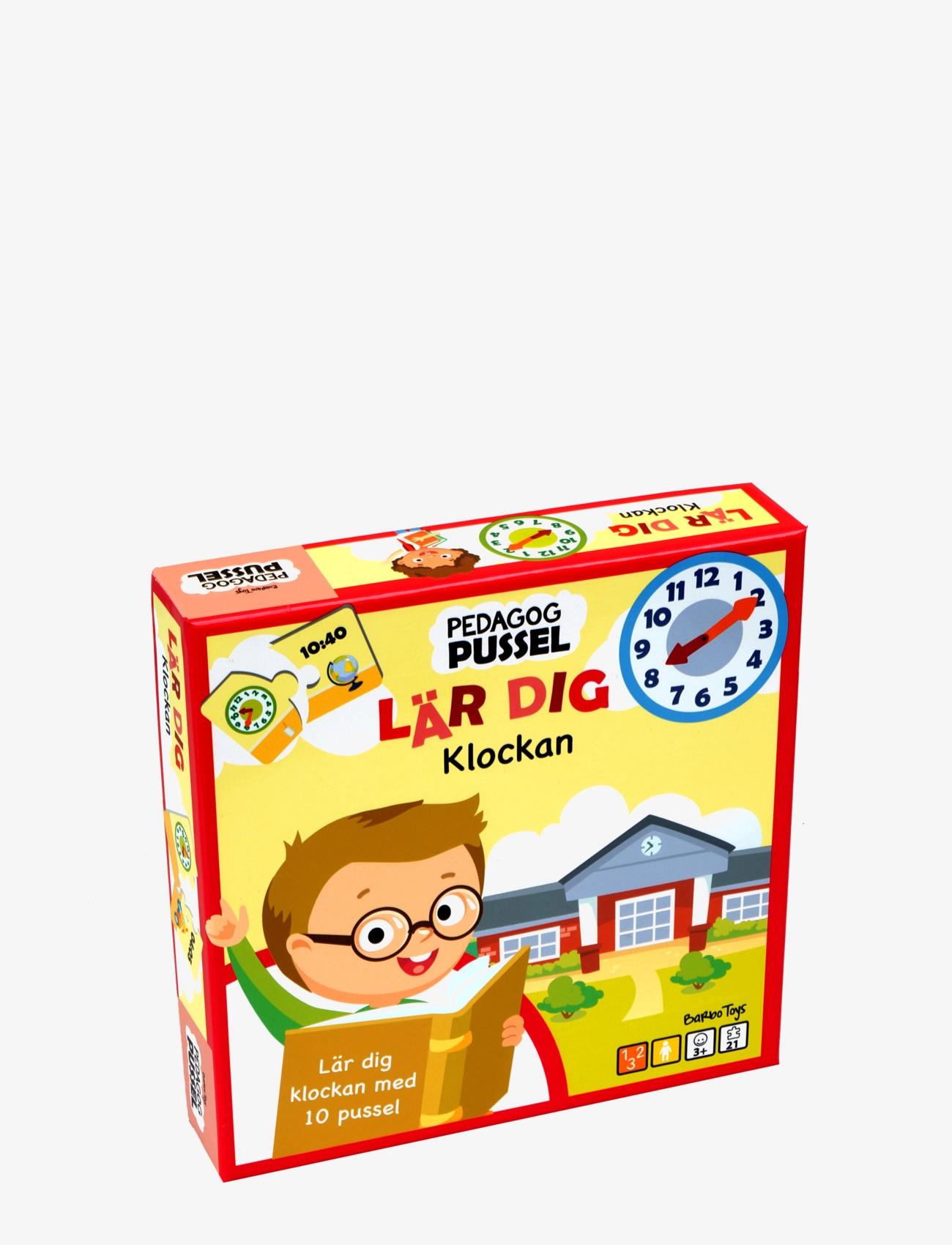 Barbo Toys - Pussel Pedagog - Lära sig klockan (SE) - puzzles pédagogiques - multiple color - 2